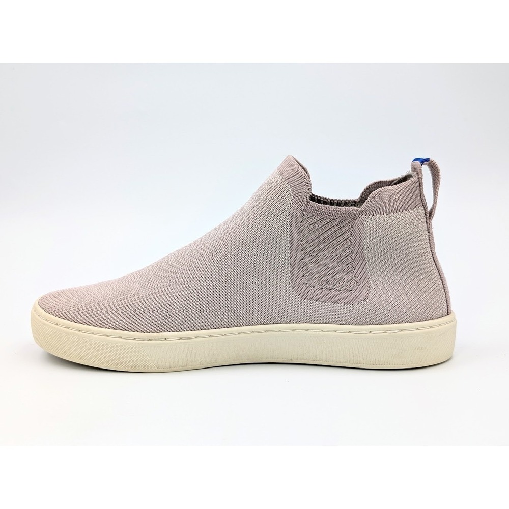 Rothy's The Chelsea Boots Sneakers Women 8.5 Lilac Grey High Top Minimalist READ